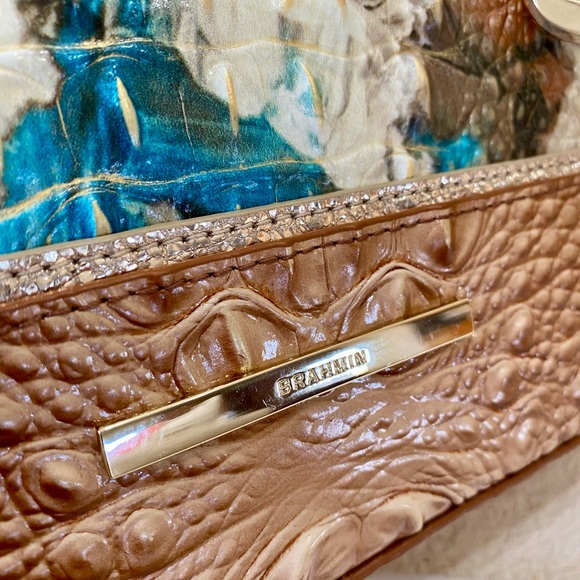 5⭐️SELLER!🌴🐳RARE “BIRD of PARADISE VITORIA” Melbourne BRAHMIN DUXBURY $335 MSRP - Picture 4 of 16